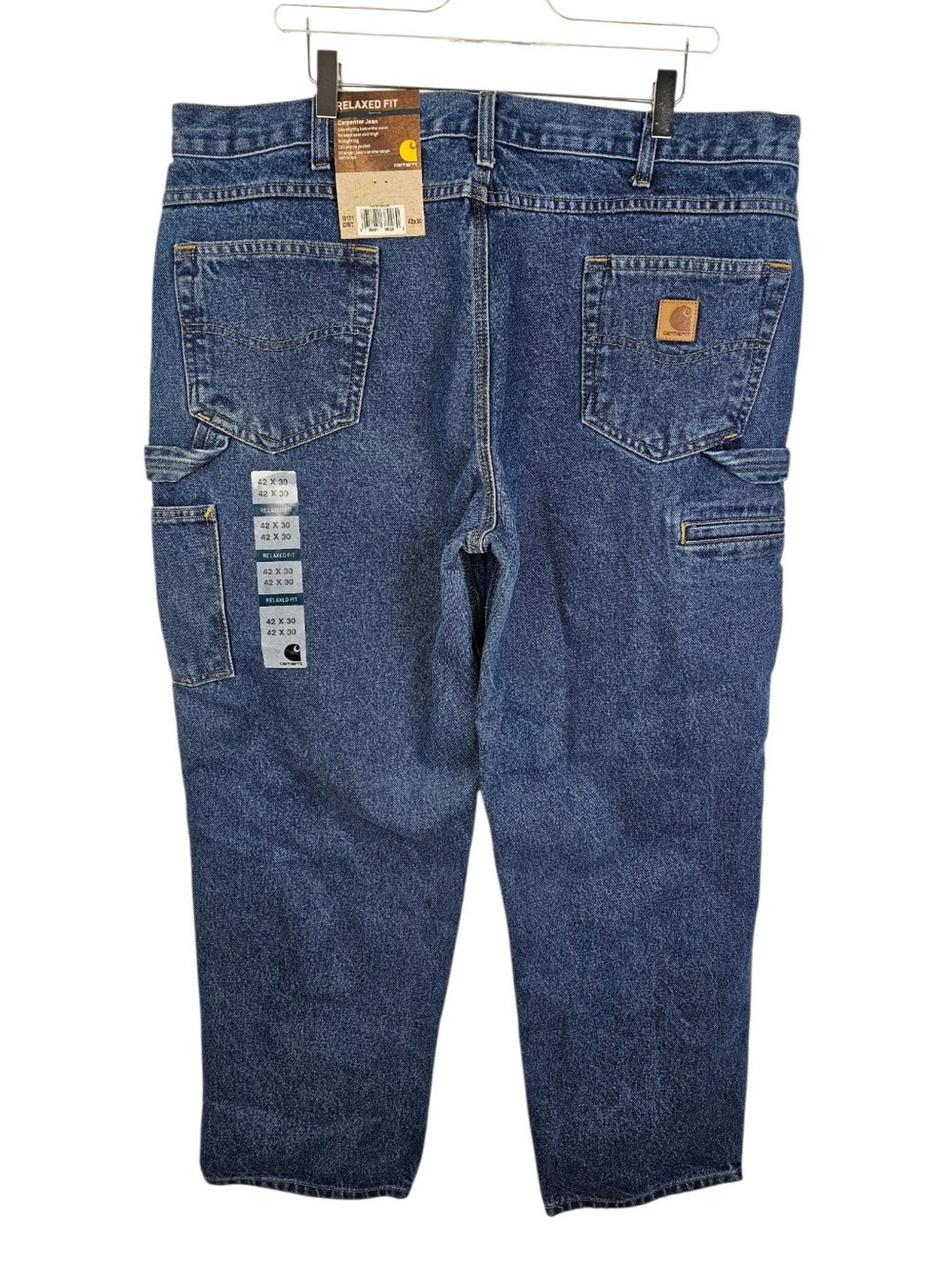 Carhartt Relaxed Fit Carpenter Jeans 42x30 Straight Leg NWT - Picture 2 of 9